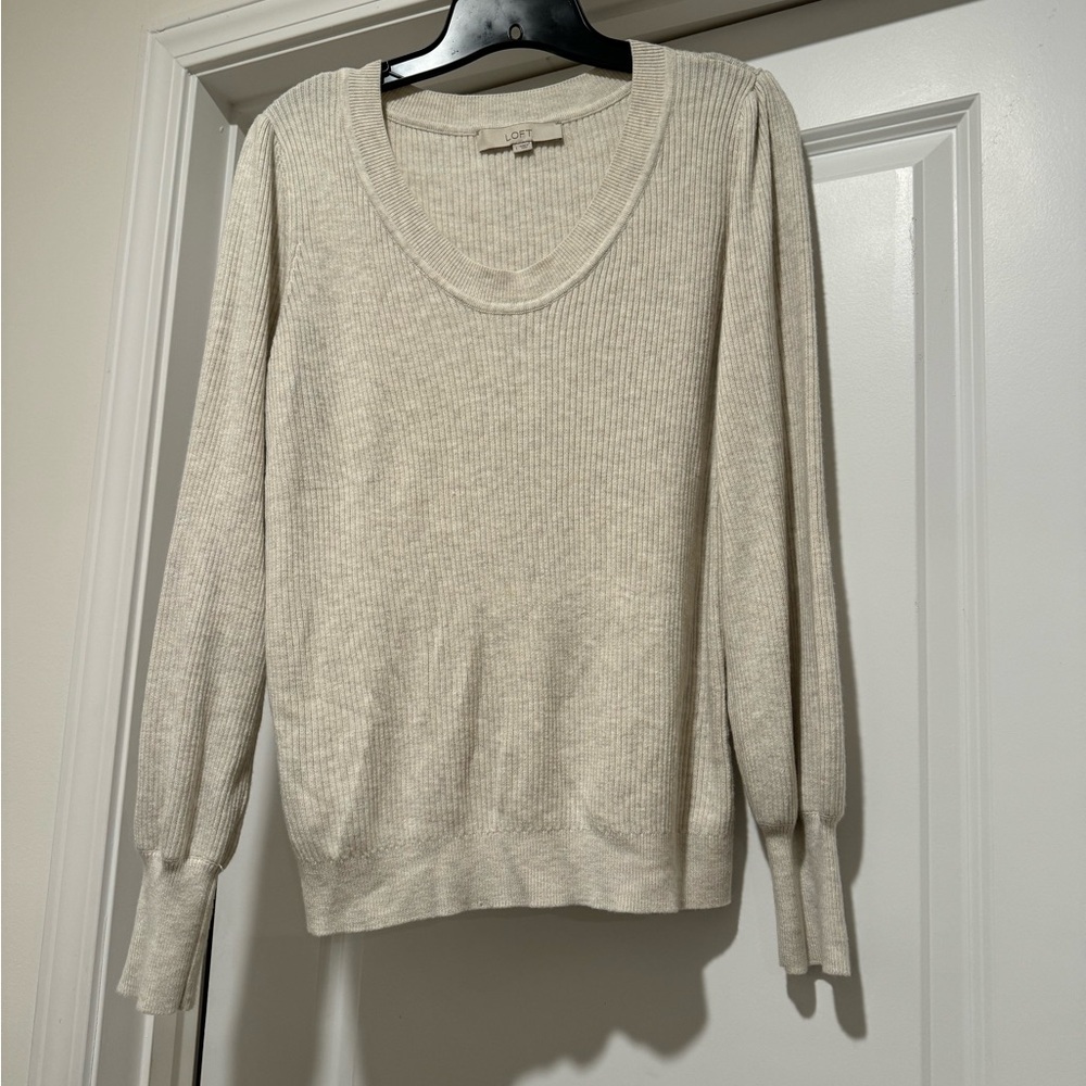 LOFT Ribbed Sweater - Picture 2 of 5